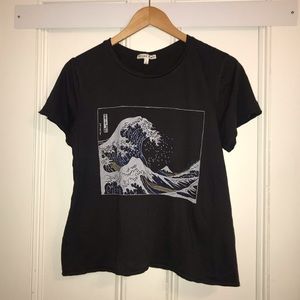 Future State Urban Outfitters Black Wave Tee